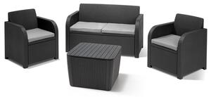 Keter rattan kerti bútorszett 247294