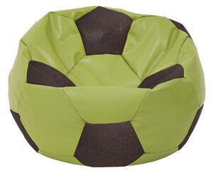 Mondo Ball babzsákfotel - műbőr - zöld/barna - 170 liter
