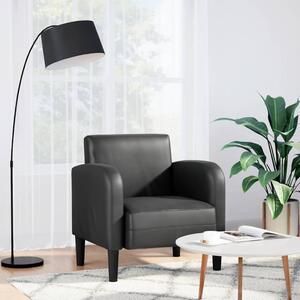 VidaXL fekete műbőr kanapé szék karfával 54 cm