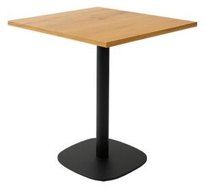 Kávézóasztal 68x68x1.8, lancelot tölgyfa lábazat 0966-ARP