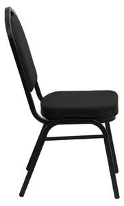 Luxus Sötét bankett szék 25x25x1.2 fekete sima