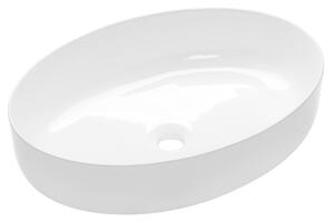 Invena Astri, kerámia munkalap mosogató 55x41x14 cm, fehér fényes, INV-CE-30-001-W