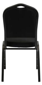 Luxus Sötét bankett szék 25x25x1.2 fekete sima
