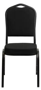 Luxus Sötét bankett szék 25x25x1.2 fekete sima