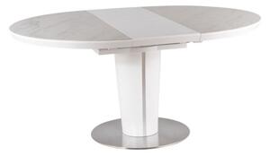 Orbit étkezőasztal, átmérő 120 cm, márvány / fehér