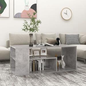 Betonszürke szerelt fa dohányzóasztal 100 x 50 x 40 cm