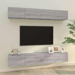 VidaXL Falra Szerelhető TV Szekrény Szett - 4 db - 100x30x30 cm