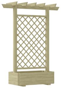 Fa virágtartó pergola 162 x 56 x 204 cm