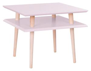 Square rózsaszín dohányzóasztal, 55 x 55 cm - Ragaba
