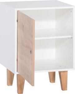 Concept fehér szekrény, fa ajtóval - Vox