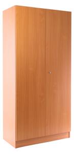 Visio fa szekrény, 90 x 45 x 185 cm, hengerzár, bükk