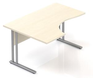Visio ergonomikus asztal 140 x 100 cm, bal, juhar