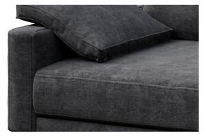 Musso sötétszürke kanapé jobb oldali fekvőfotellel - MESONICA