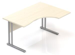 Visio ergonomikus asztal 140 x 100 cm, jobb, juhar