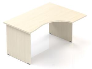 Ergonomikus asztal Visio 140 x 100 cm, jobb, juhar