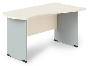 Manager ergonomikus asztal, jobb 140 x 80 cm, világos akác