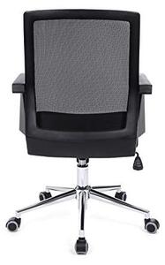 Irodai szék Songmics, fekete, 61x55x(92-102) cm
