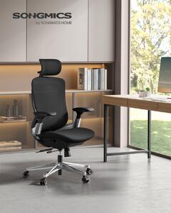 Irodai szék Songmics, fekete, 69.5x63x115-125 cm