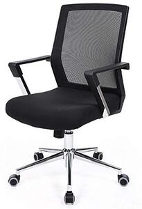 Irodai szék Songmics, fekete, 61x55x(92-102) cm