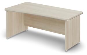 TopOffice ergonomikus asztal 180 x 94,8 cm, bal, világos akác
