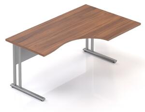 Visio LUX ergonomikus asztal 160 x 100 cm, jobb, dió