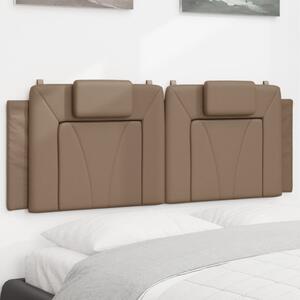 VidaXL cappuccino színű műbőr fejtámla párna 120 cm