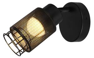 V-TAC fali dekoratív 6W LED lámpatest, meleg fehér, fekete - SKU 24122