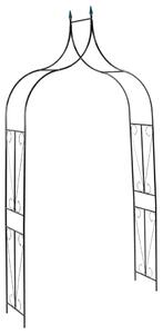 Sötétzöld vas kerti boltív 142 x 37 x 275 cm