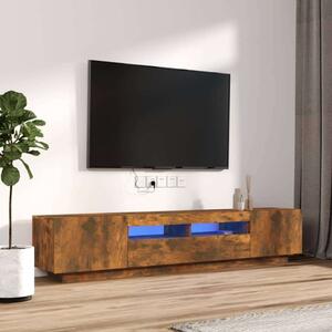 VidaXL LED-es TV Szekrény Szett - Füstös Tölgy - 2 db