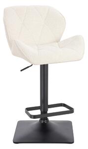 HR111KW Krémszínű modern boucle szék fekete lábbal