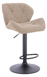 HR111W Latte modern boucle szék fekete lábbal