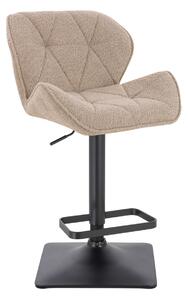 HR111KW Latte modern boucle szék fekete lábbal