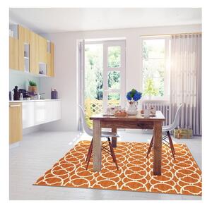 Interlaced narancssárga kültéri szőnyeg, 133 x 190 cm - Floorita