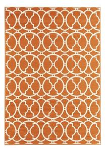 Interlaced narancssárga kültéri szőnyeg, 133 x 190 cm - Floorita