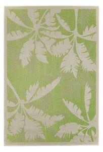 Palms zöld-bézs kültéri szőnyeg, 135 x 190 cm - Floorita