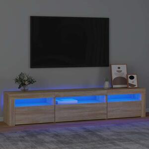 VidaXL LED TV Szekrény Sonoma Tölgy 195cm
