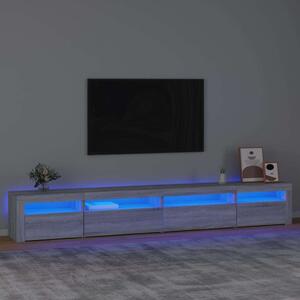 VidaXL LED TV Szekrény - Sonoma Szürke - 270cm