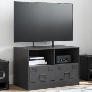 Fekete acél TV-szekrény 67 x 39 x 44 cm