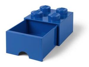 Tárolódoboz, fiókos, LEGO Brick, kék (L40051731)
