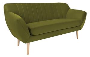 Sardaigne zöld bársony kanapé, 158 cm - Mazzini Sofas