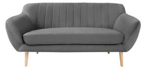 Sardaigne szürke bársony kanapé, 158 cm - Mazzini Sofas