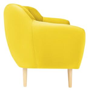 Sardaigne sárga bársony kanapé, 158 cm - Mazzini Sofas