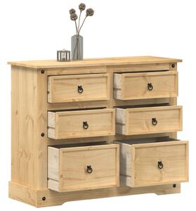 Corona tömör fenyőfa komód 110x43x91 cm