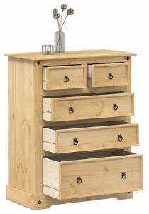Corona tömör fenyőfa komód 92x48x114 cm