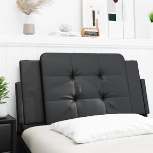 Fekete műbőr fejtámla párna 100 cm