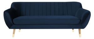 Benito sötétkék bársony kanapé, 188 cm - Mazzini Sofas