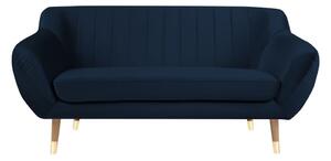 Benito sötétkék bársony kanapé, 158 cm - Mazzini Sofas