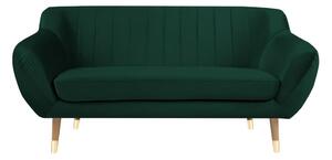 Benito sötétzöld bársony kanapé, 158 cm - Mazzini Sofas