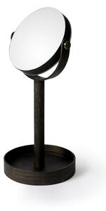 Magnify Dark asztali tükör, tölgyfa polccal - Wireworks