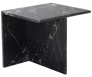 Jotex Fekete márvány asztalka MELETO 40 x 45 cm